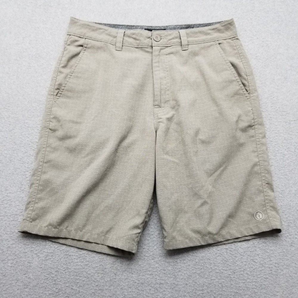 Hang Ten Shorts Mens 32 Beige Pockets Chino Casual‎ Outdoor
